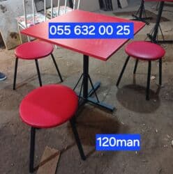 Qida məhsulları: Mətbəx üçün, Yeni, Açılmayan, Dördbucaq masa, 4 stul — 11