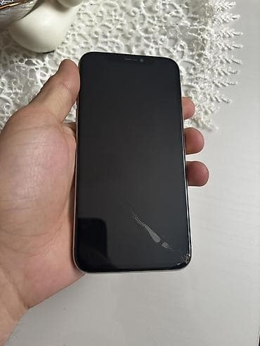 IPhone X, 64 GB, Gümüşü, Qırıq — 5