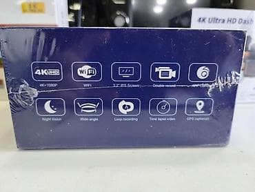 Видеорегистраторы: TOMBOSS 4K Ultra HD Dash Cam – 4K+WiFi avtomobil videoqeydiyyatçısı — 2