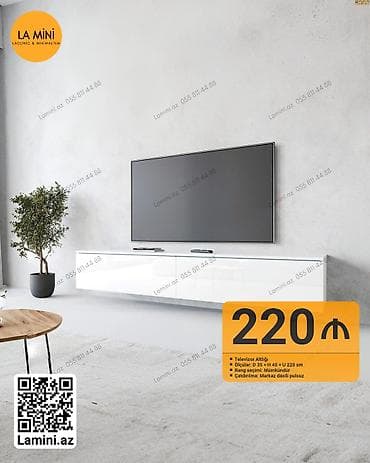 paneller: Düz TV altlığı, Polkalı — 1