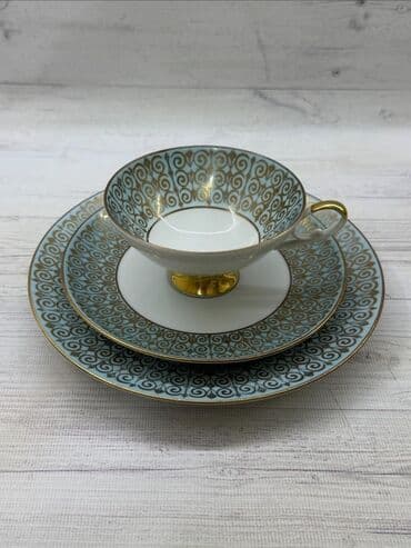 zerif cay: Çay dəsti, Farfor, Reichenbach, Almaniya — 1