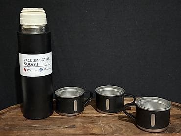 Termoslar: Rəng - Qara, Termos, Paslanmayan polad, 0,5 bucket volume l — 4