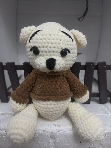 at oyuncaq: Amigurumi toxunma oyuncaq – ayıcıq - Material: yumşaq, hipoallergen — 1