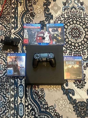 💫 Playstation 4 slim 1TB *Qiymət 420azn* Proşifkalı model oyunların