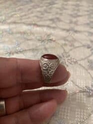 gümüş kişi üzükleri: Üzük, Gümüş, Əqiq — 2