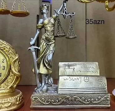 Dekorativ fiqurlar – Temida (Ədalət məbədi) heykəlcikləri və su pərisi — 1