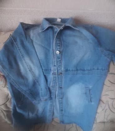 Denim gödəkcə/köynək tipli üst geyimi - Material: cins (denim)