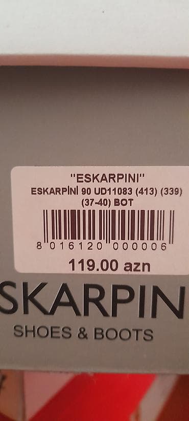мужская обувь в баку: Eskarpini kişi botları - Brend: Eskarpini (qutu üzərində “ESKARPINI — 1