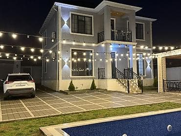 binede satilan evler: 240 kv. m, 7 otaqlı, Hovuzlu, Kombi, Qaz, İşıq — 1