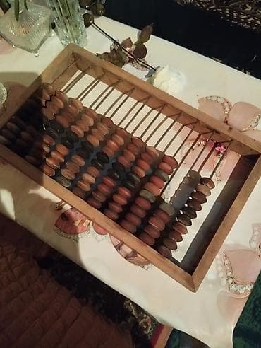 Канцтовары: Taxta çərçivəli köhnə tip hesab maşası (abakus) - Material: möhkəm — 1