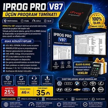 IPROG Pro V87 üçün proqram təminatı. Çatdırılma ani olaraq link