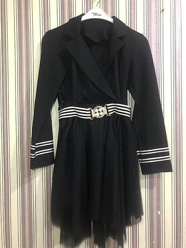 Qara şık qiyafət dəsti - Stil: Blazer kəsimli üst hissə və tül ətək — 2