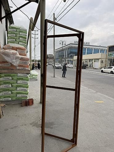pencere setkası: Sineklik qapı – möhkəm alüminium karkaslı, menteşəli açılıb‑bağlanan — 4