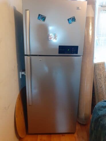 xolodelnik: İşlənmiş 2 qapılı LG Soyuducu Satılır, rəng - Gümüşü, Təkərli — 2