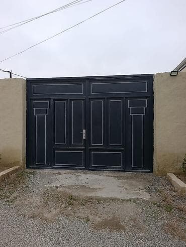 Dəmir Həyət darvazası, Mexaniki, Qapı ilə, rəng - Qara, Kredit yoxdur — 1
