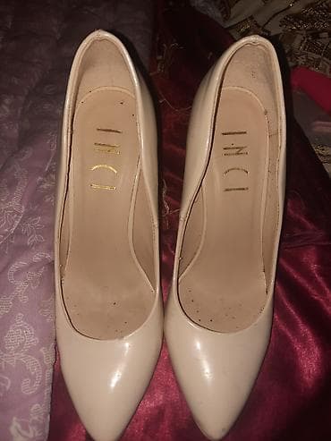 Tuflilər, Ölçü: 38, rəng - Bej, İşlənmiş