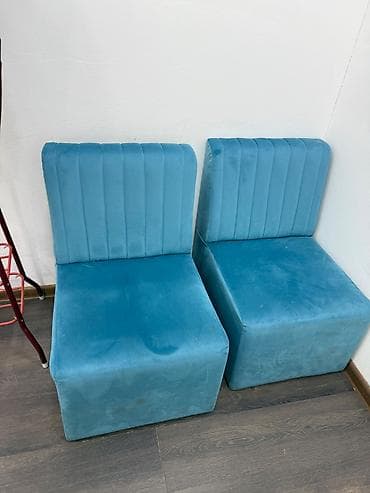 divan dəst: İşlənmiş, Kreslo, Vеlur parça, Çatdırılma yoxdur — 1