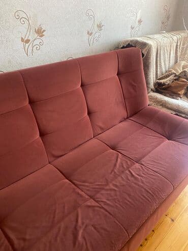 divan kreslo dəsti: İşlənmiş, 2 kreslo, Bazalı, Açılan — 3