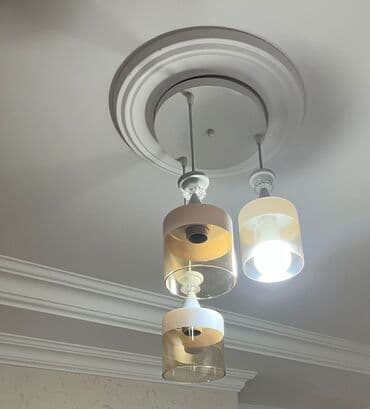 Vazalar: Çılçıraq, 3 lampa, Şüşə — 2