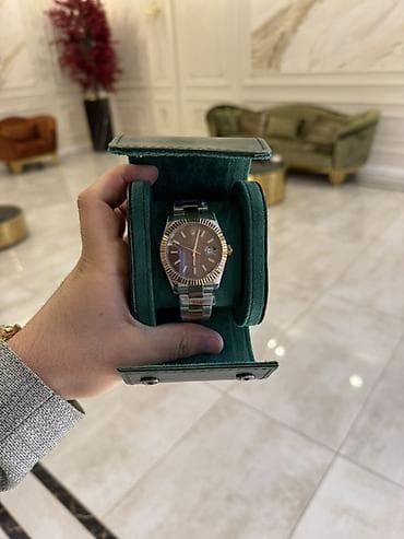 Lüks kişi qol saatı Rolex mexanika .Saat yenidir hədiyyə veriblər — 1