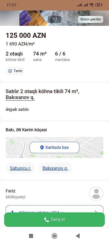 suraxanida ucuz evler: Bakı, Bakıxanov qəs., 2 otaqlı, Köhnə tikili, m. Neftçilər, 60 kv. m — 2