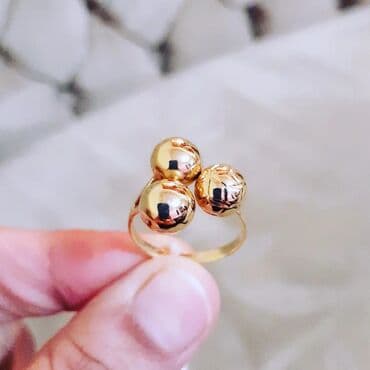 qaş sabitləyici: Toy, Üzük, Sarı qızıl, 585 Əyar, Qaşsız — 3