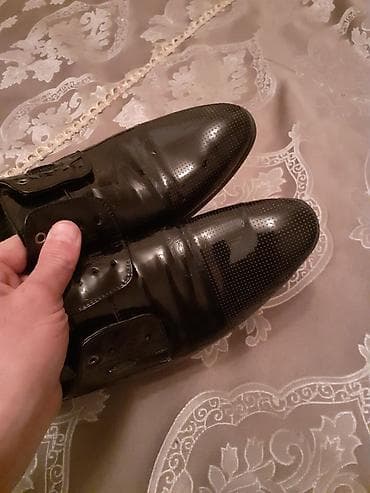 şəffaf ayaqqabilar: Gencede satilir lakli Klassik kişi ayaqqabısı Turkiye istehsalidir — 4