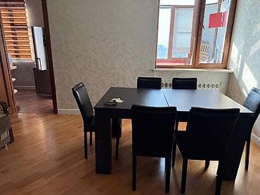 Mətbəx üçün, İşlənmiş, Dördbucaq masa, 6 stul