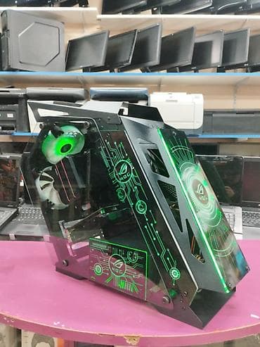 playstation 4 diskleri: Gaming/ofis kompüter toplusu – Keys ROG dizaynlı korpus (arxa — 3