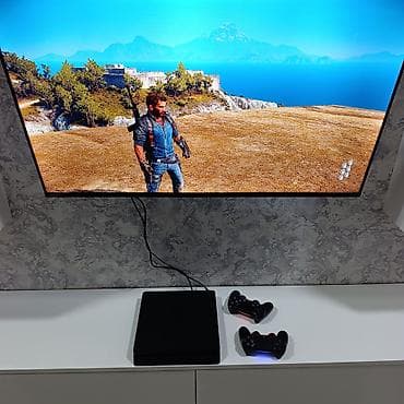 playst: PS4 slim 500gb zavod plombu üzərində, 2 pult +10 oyun hesab — 7