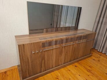 ТВ стенды: Qonaq otağı üçün mebel dəsti Tərkib: - TV stendi və arxa paneli ilə — 4