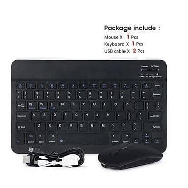 Bluetooth Klaviatura və siçan dəsti qara Mini klaviatura lalafo.az -da Bluetooth Klaviatura və siçan dəsti qara Mini klaviatura