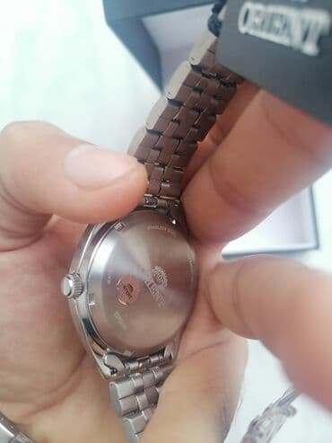 купить мужские часы в баку: Б/у, Наручные часы, Orient, цвет - Серебристый — 4