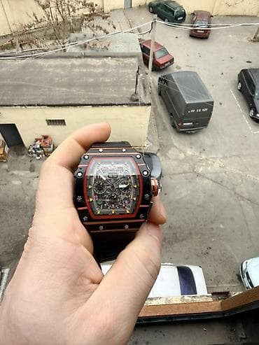 Сумки: Новый, Наручные часы, Richard mille, цвет - Черный — 1