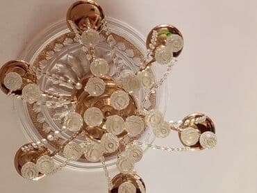 люстр бра светильников: Çılçıraq, 6 lampa, Metal — 5