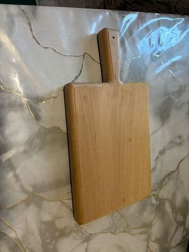 Аксессуары для кухни: Taxta kəsmə lövhəsi - Material: bərk taxta (təbii ağac teksturası) - — 3