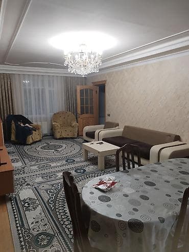 4 otaqlı mənzil/interyer komplekti - Geniş, işıqlı zal: asma tavan — 4