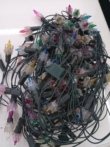 yolka gence: Rəngli işıq qirlandası (şəbəkə ilə) - Çoxrəngli miniatür lampalar — 1