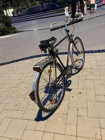 cube velo: Şəhər/şosse tipli klassik velosiped - Rəng: tünd bordo (metal — 4