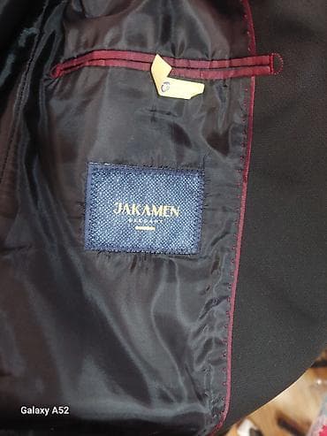 Jakamen kişi pencəyi - Rəng: qara - Model: klassik tək sətirli pencək — 3