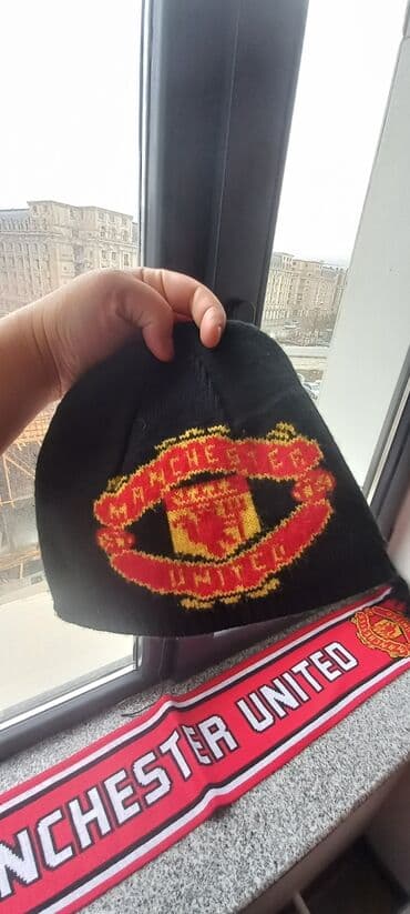 kişilər ucun papaq və şarf dəstləri: Papaq, Adidas, S/56, rəng - Qırmızı — 4