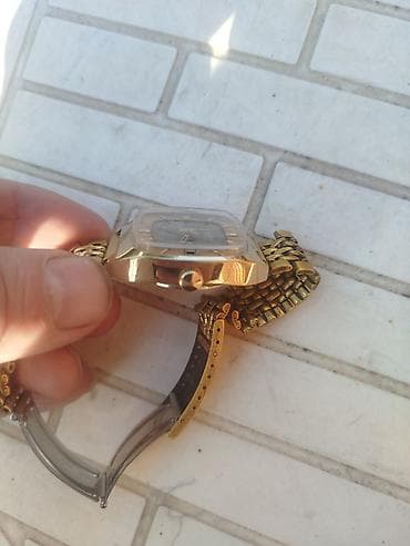 elekron saat: Qol saatı, rəng - Qızılı — 6