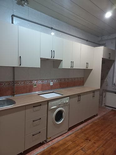 mebel satıram: Mətbəx mebeli dəsti – modul quruluşlu, açıq bej rəng palitrası ilə - — 3