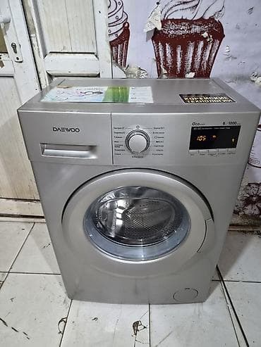 ev masin: Paltaryuyan maşın Daewoo, 6 kq, İşlənmiş, Avtomat, Qurutma var, Pulsuz çatdırılma, Ödənişli çatdırılma — 1
