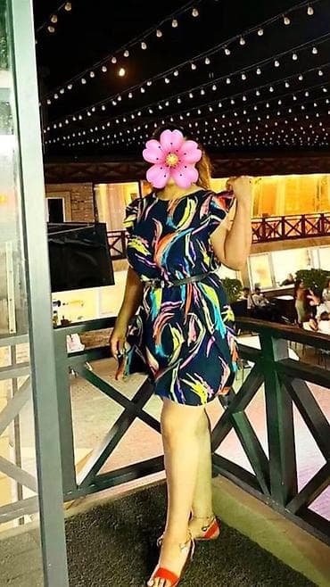 ketan don: 1 defe geyinilib Qadın üçün rəngarəng naxışlı qısa don - Model — 1