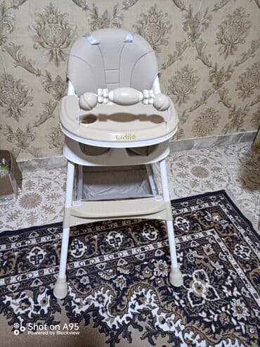 brend mekteb cantalari: Kidilo brendinin uşaq yemək kreslosu - Rəng: bej/aq birdefe istifade — 1