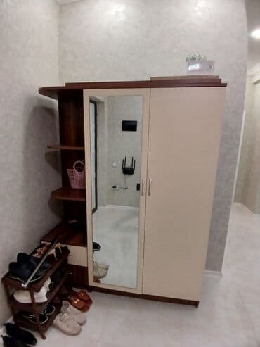 шкаф вешалка: İşlənmiş, 2 qapılı Düz dolab, Dəhliz dolabı — 1