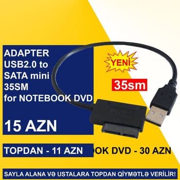 Noutbuklar üçün adapterlər: USB Adapterlər SAYLA ALANA VƏ USTALARA TOPDAN QİYMƏTLƏ VERİLİR! — 7