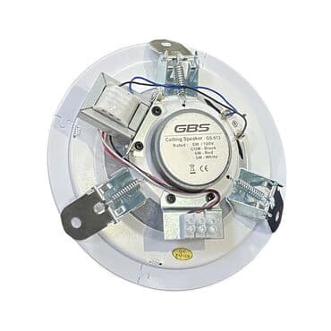 kandisaner ev: GBS GS-513W Tavan dinamiki Güc - 6W / 100V Com - Black 6W - Red 3W — 1