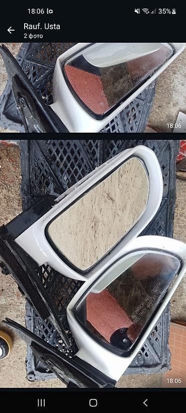 Məhsul: Avtomobil yan güzgüləri (cüt) Təsvir: - Korpus rəngi: ağ -